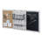 Wall Mounted Combo Cork Chalkboard Set