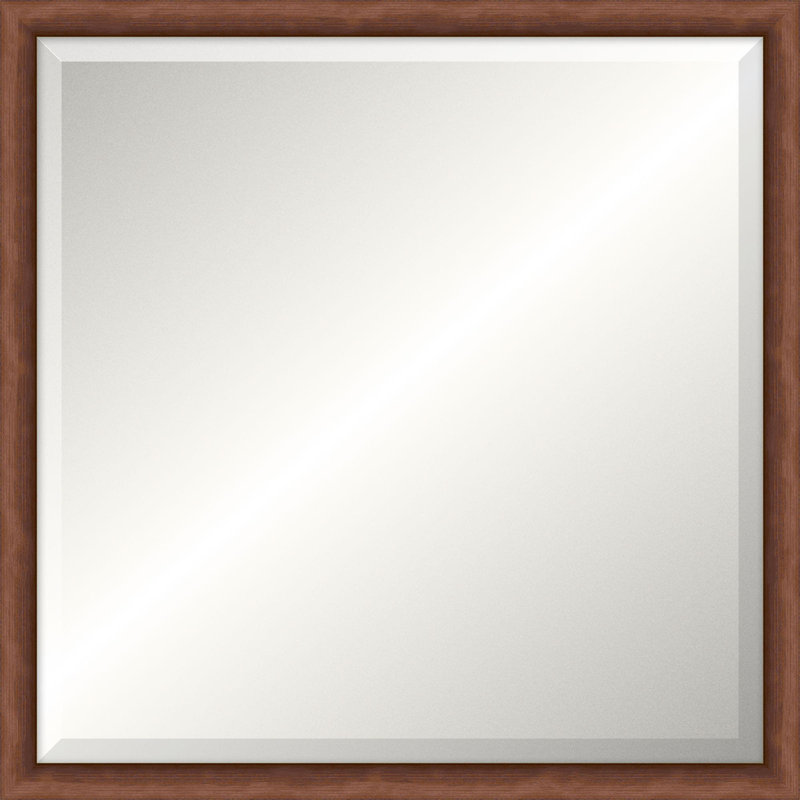Dubois Solid Wood Beveled Mirror, Square, 24" x 24"