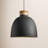 Frank Large Black Metal Pendant