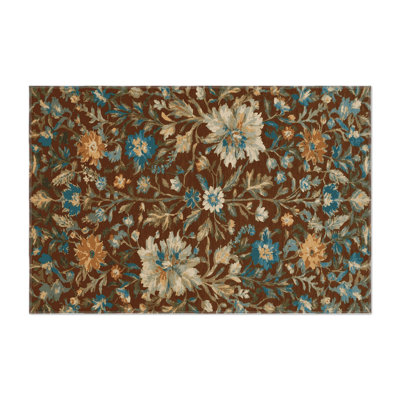 Tapis d'intérieur et d'extérieur brun Nature