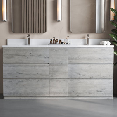 Ensemble de meuble-lavabo double 72 po Vamo