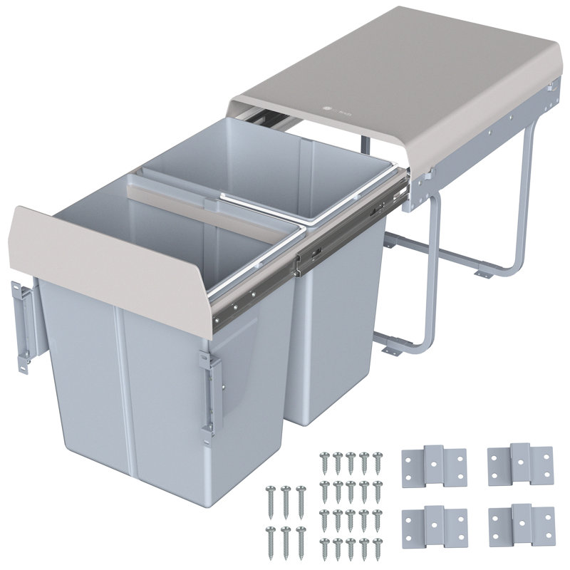 Life Finds by VIVO Pull Out Trash Can System