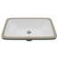 Lavabo de salle de bain encastré en porcelaine vitrifiée blanc Karran 20-7 / 8 "