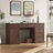 Farmhouse 3-Piece Office Set - Natural Woodgrain Desk, Adjustable Bookcase & 6-Drawer Dresser-116376194