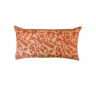 Peacock Garden Lumbar Pillow Cover