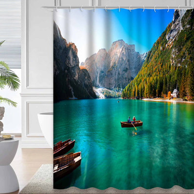 Rideau de douche Braies Lake