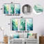 «Gree And White Sway Wave Serenity I», ensemble de 3 reproductions d'art abstrait en métal-1566954833