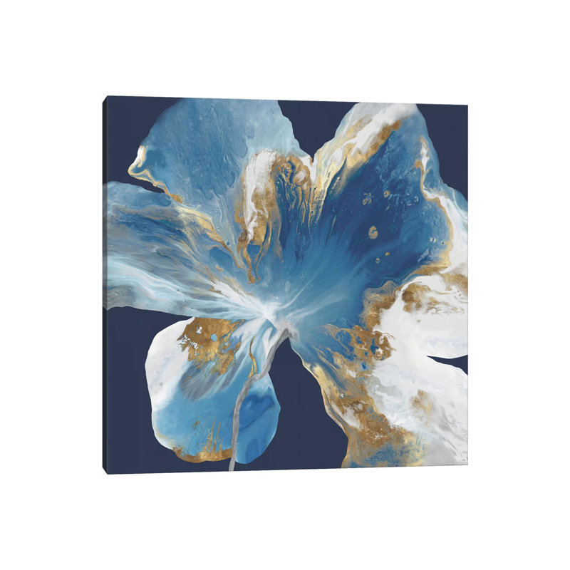 «Liquide Enigma I» par Eva Watts - impression d'art graphique, H 18 po x l 18 po x P 1,5 po, Toile tendue, Pas de tapis