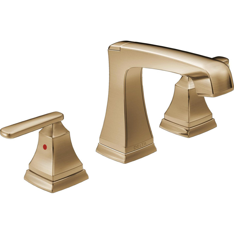 Ashlyn Widespread Bathroom Faucet 3 Hole, 2-handle Bathroom Sink Faucet with Drain Assembly, Champagne Bronze
