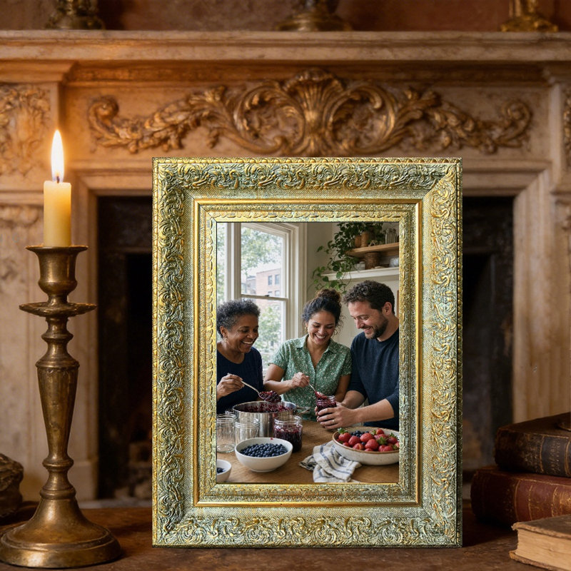 Cadre photo d'inspiration galerie 1PC 5 po x 7 po doré antique