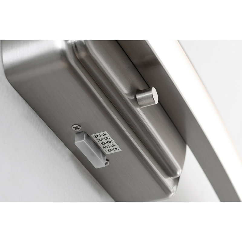 AFX LYLV2405LAJD1BN Layla Applique murale DEL 24 po, 27/30/35/40/50 000 K, 600 lumens, 9 watts, nickel satiné, 30 W