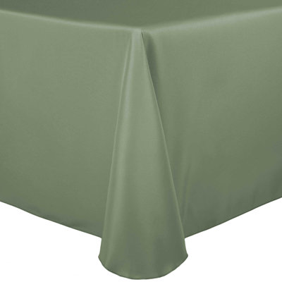 5 Pack Oval Polyester Linen Tablecloth