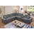 Upholstered Chenille 6 Piece Modular Sectional Sofa With 2 Cup Holders & Wireless Charging & Storage-1453107163