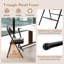 8 chaises de fête pliantes et rembourrées avec structure en métal et chaises empilables en cuir