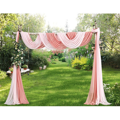 Candida Sateen Sheer Window Scarf Pair
