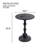 Vintage Round Metal Side Table, Sofa & Bedside Accent Table For Small Spaces, Set Of 2-1622617974-1643025234