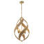 Lustre moderne en rotin 4 lumières Chirles