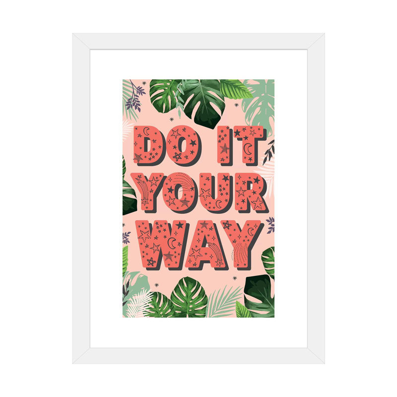 «Tween Everyday Far and Away I» par Lisa White boutons - reproduction d'art textuel, H 32 po x l 24 po x P 1 po, Blanc