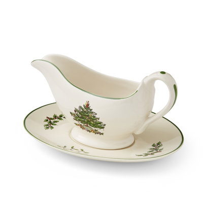 Spode Christmas Tree Gravy Boat 10Oz