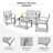 Arantxa 4 Piece Complete Patio Set-2109962303