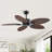 50" 5-Tropical Palm Leaf  outdoor Ceiling Fans With Remote And not Lights-1696442010