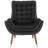 Suggest Button Tufted Upholstered Velvet Lounge Chair-995492225
