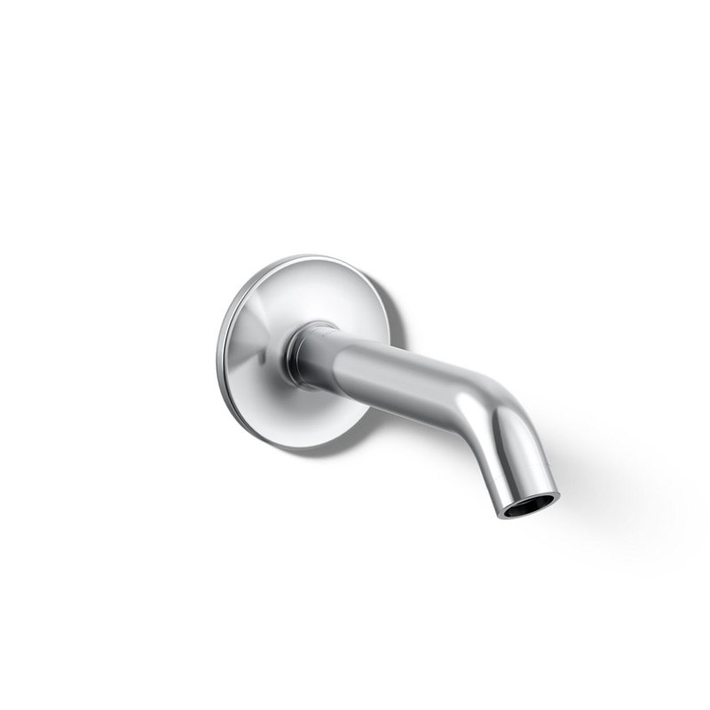 Purist® Wall-Mount Non-Diverter Bath Spout, 35-Degrees, Polished Chrome