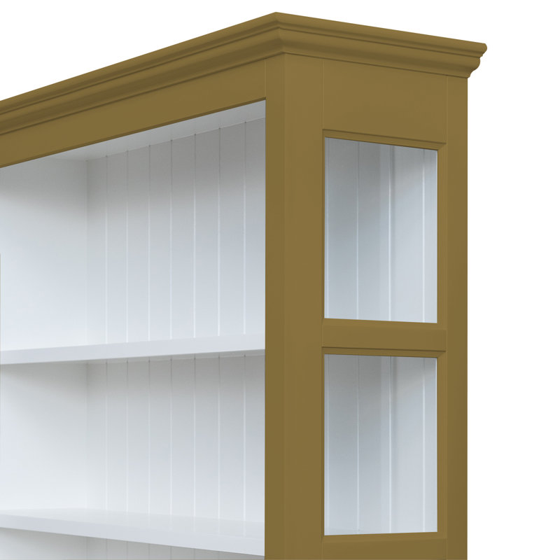 Bush Display Cabinet, Green/Brown 