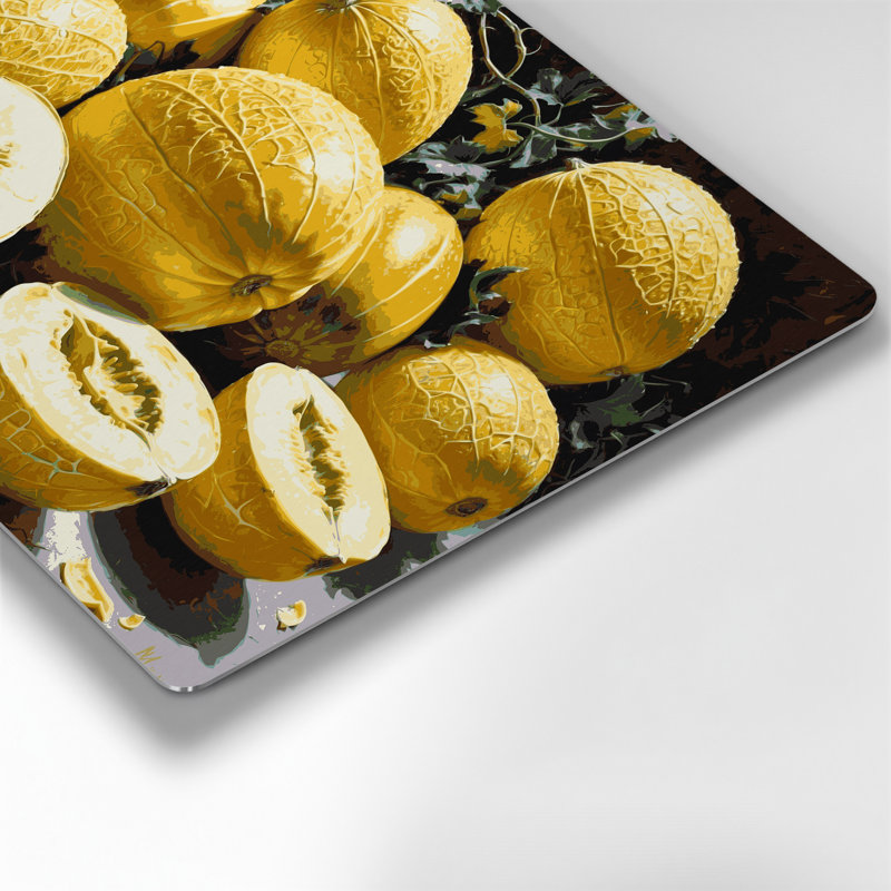 «Fruit Canary Melon», art mural en métal, H 11 po x l 14 po