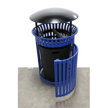 Wausau Tile 30 Gallons Steel Open Trash Can