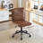 Faux Leather Mid Back Swivel Computer Task Desk Chair-91696632-101109633