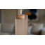 Porte-bougie cylindrique moderne en verre pour décoration de table - Porte-bougie sculptural décoratif pour entrée ou salon - Argent-643344864-643344865