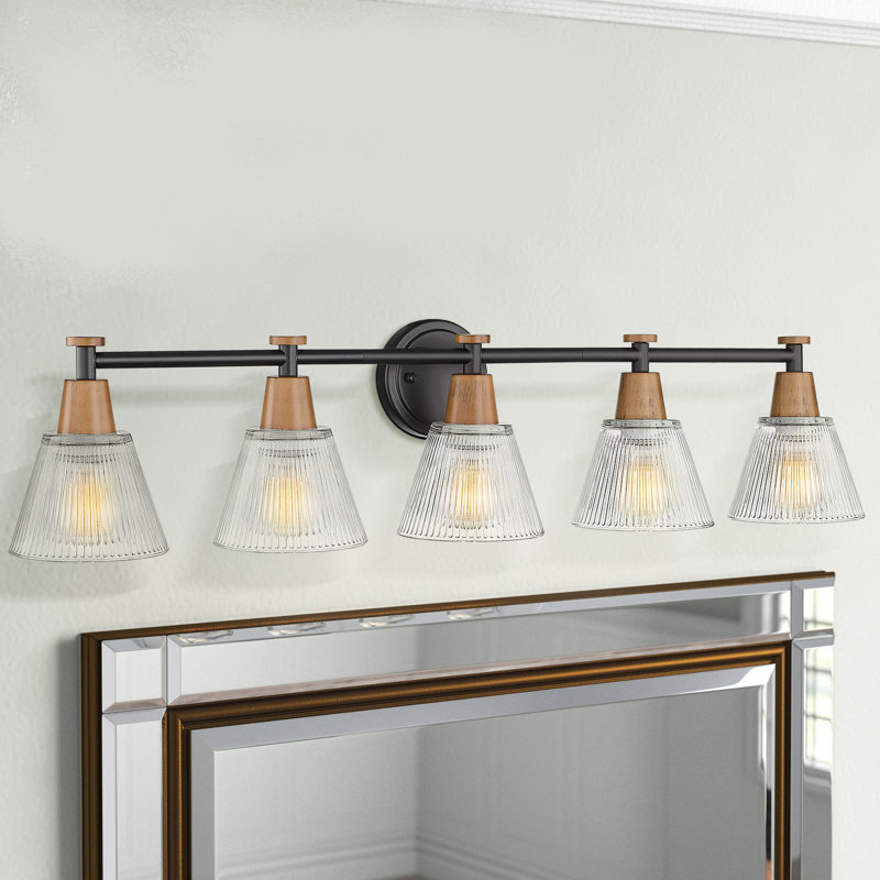 Maselek 5 - Light Dimmable Vanity Light, Black