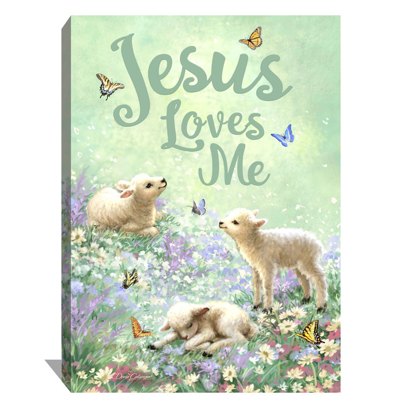 Jesus Loves Me Canvas Wall Art