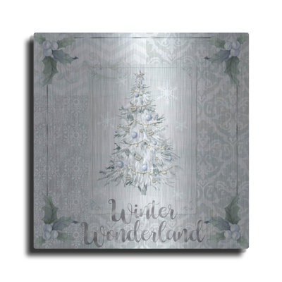  'White Xmas' by Fiona Stokes-Gilbert Metal Wall Art