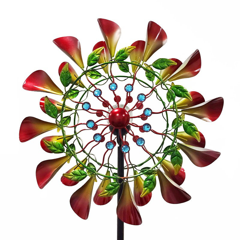 78" Multicolor Metal Wind Spinner