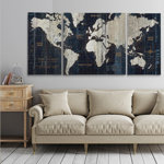 Ocean Eye I 3-Piece Wrapped Canvas Print Set