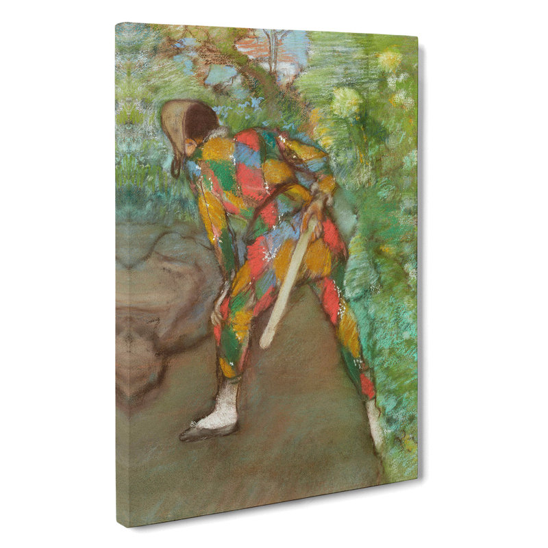Harlequin by Edgar Degas - Wrapped Canvas, 60cm H x 40cm W x 3cm D
