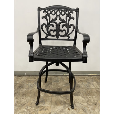 Simms Metal Outdoor 30'' Bar Stool