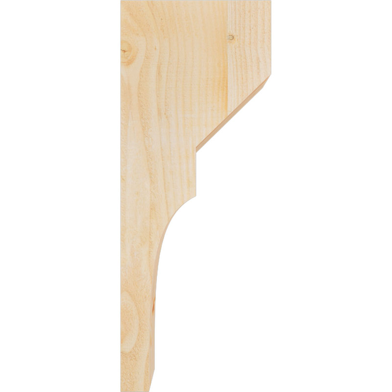 Corbeau Monterey, H 26 po x l 4 po x P 10 po, Sapin de Douglas, Sciage brut