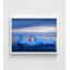 Photographie de paysage arctique, voilier rouge, Icebergs (reproduction encadrée)