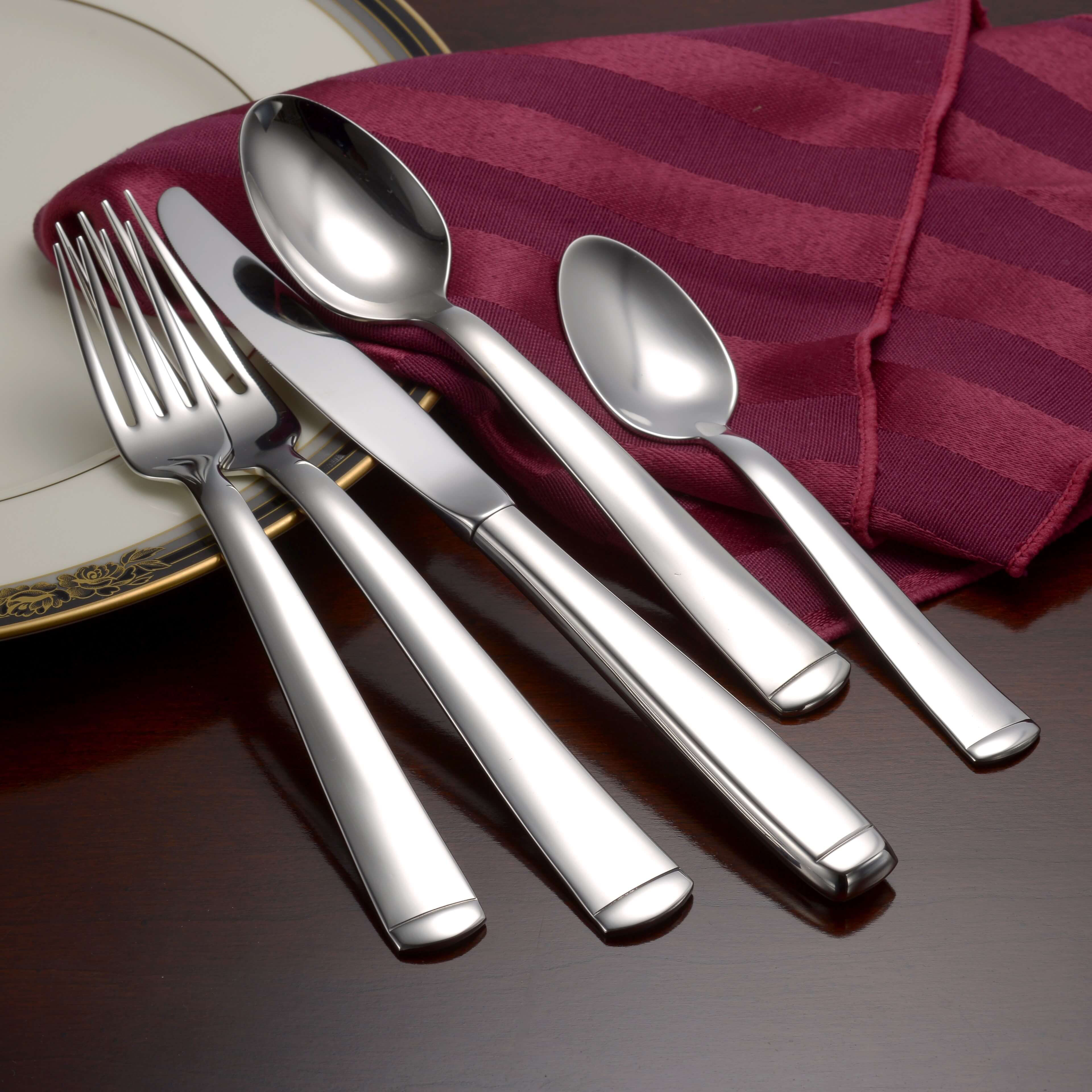 Ivy Bronx Jerritt Stainless Steel Flatware Set - Service for 8