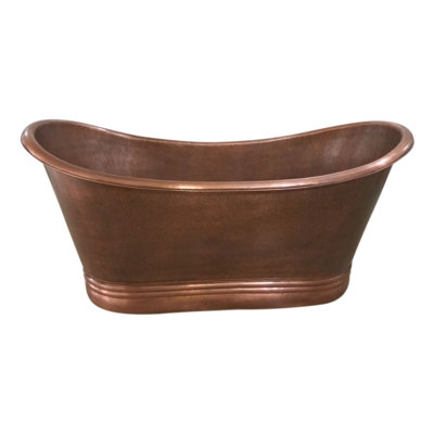 1803mm x 711mm Freestanding Soaking Copper Bathtub