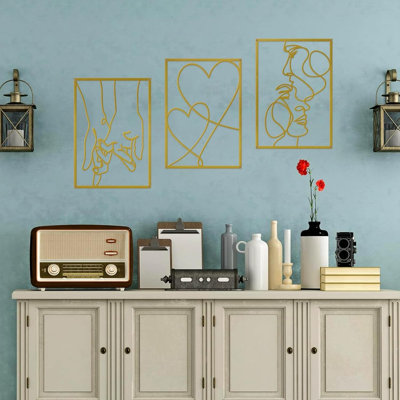 3 Piece Painting on Iron