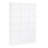 FCH 4-Row 8-Layer 32-Cell Plastic Steel Wire Natural White Door Black Pattern Cabinet Body Deformable DIY-Style Rubik's Cube Slice Shoe Cabinet