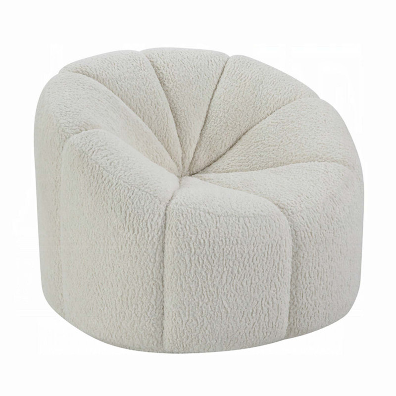 Fauteuil demi-tonneau en velours 38 po Dituri