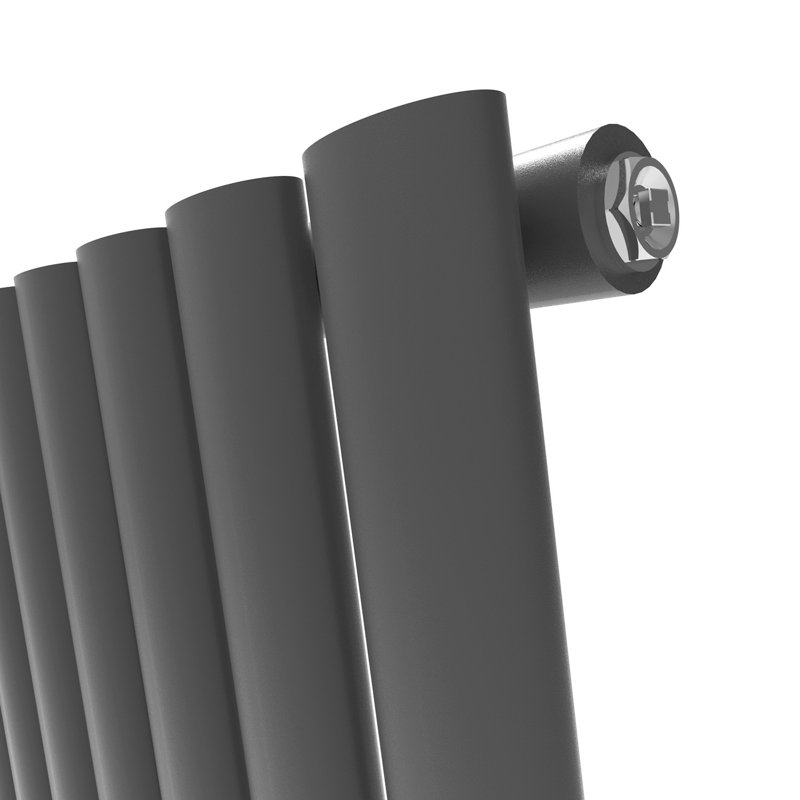 Haylie Radiator Cover, Anthracite, 180cm H x 50cm W x 5.8 cm D