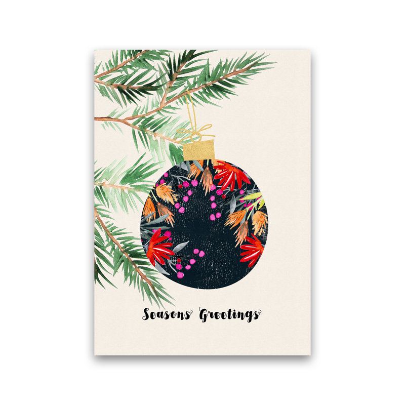 Seasons Greetings - Print, No Framed, 59cm H x 42cm W x 1cm D