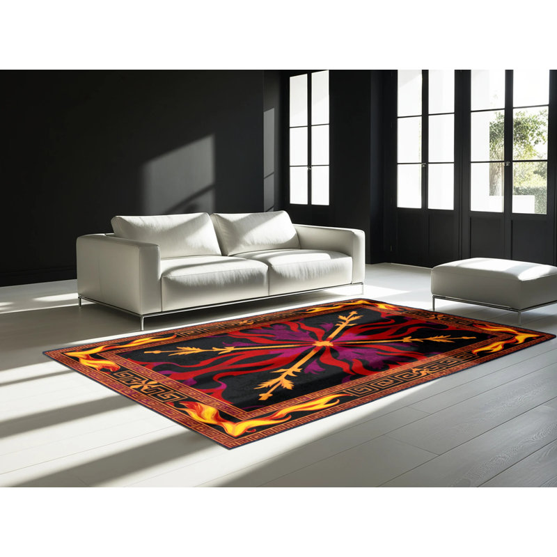 Enchanted Wreath Rug, Rectangle 5' x 8'