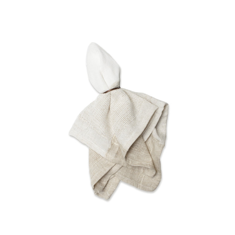 Mcclay Cotton Gingham Square Napkin, Beige